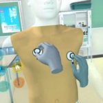 バーチャルリアリティ技術を用いた臨床実習教材を開発しました。