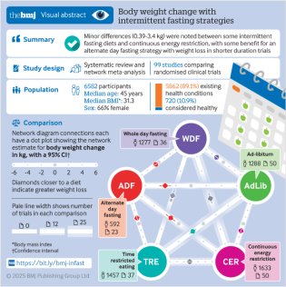 断続的断食が伝統的なダイエットと同等の減量効果を示す研究(Intermittent fasting as effective for weight loss as traditional dieting: Study)